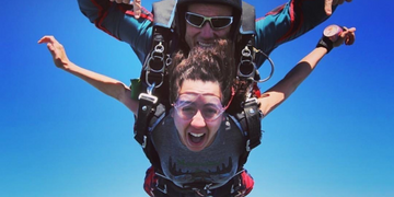 Liz Ghandakly skydiving 360x180